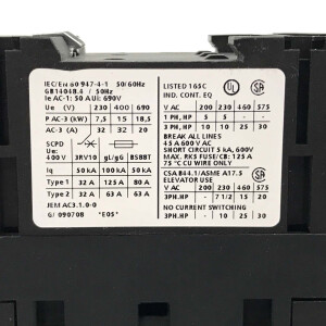 Siemens Leistungsschütz 3RT1034-3AG20 GEB