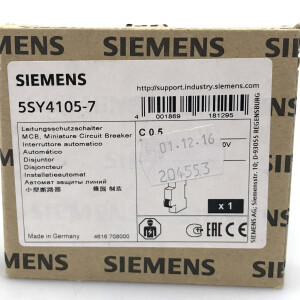 Siemens Leitungsschutzschalter 5SY4105-7 OVP