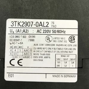 Siemens Schützsicherheitskombination 3TK2907-0AL2 GEB