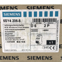 Siemens Leitungsschutzschalter 5SY4206-8 OVP