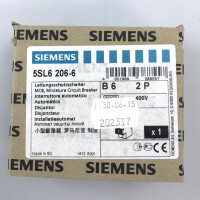 Siemens Leitungsschutzschalter 5SL6 206-6 OVP
