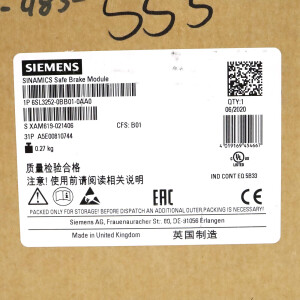 Sinamics Bremsrelais 6SL3252-0BB01-0AA0 OVP