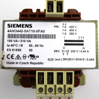 Siemens Transformator SITAS 4AM3442-5AT10-0FA0 NOV