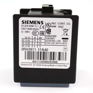 Siemens Hilfsschalter 3RH2911-1FA40 NOV