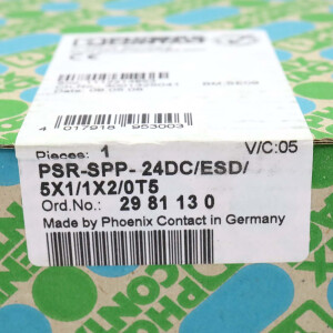 Phoenix Contact Sicherheitsrelais PSR-SPP-24DC/ESD/5X1/1X2/0T5 2981130 SIE