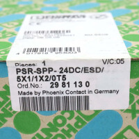 Phoenix Contact Sicherheitsrelais PSR-SPP-24DC/ESD/5X1/1X2/0T5 2981130 SIE
