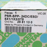 Phoenix Contact Sicherheitsrelais PSR-SPP-24DC/ESD/5X1/1X2/0T5 2981130 OVP
