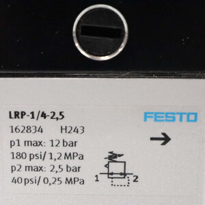 Festo Präzisions-Druckregelventil LRP-1/4-2,5 162834 OVP