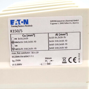 Eaton Anschlussklemme K150/5 36882 OVP
