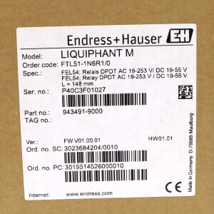 Endress+Hauser Liquiphant M FTL51-1N6R1/0 OVP