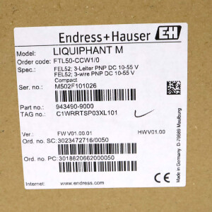 Endress+Hauser Liquiphant M FTL51-CCW1/0 OVP