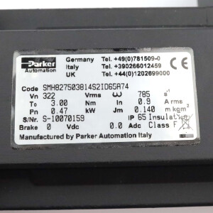 Parker Servomotor SMH827503814S2ID65A74 NOV