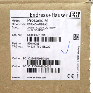 Endress+Hauser Füllstandssensor Prosonic M FMU40-ARB2A2 OVP