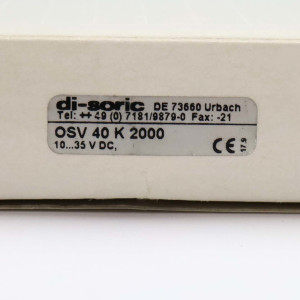 di-soric Laser-Einweglichtschranke OSV 40 K 2000 OVP