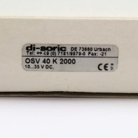 di-soric Laser-Einweglichtschranke OSV 40 K 2000 OVP