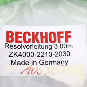 Beckhoff Resolverleitung ZK4000-2210-2030 3m OVP