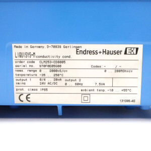 Endress+Hauser Liquisys M Feld-Messumformer CLM253-CD8005 GEB