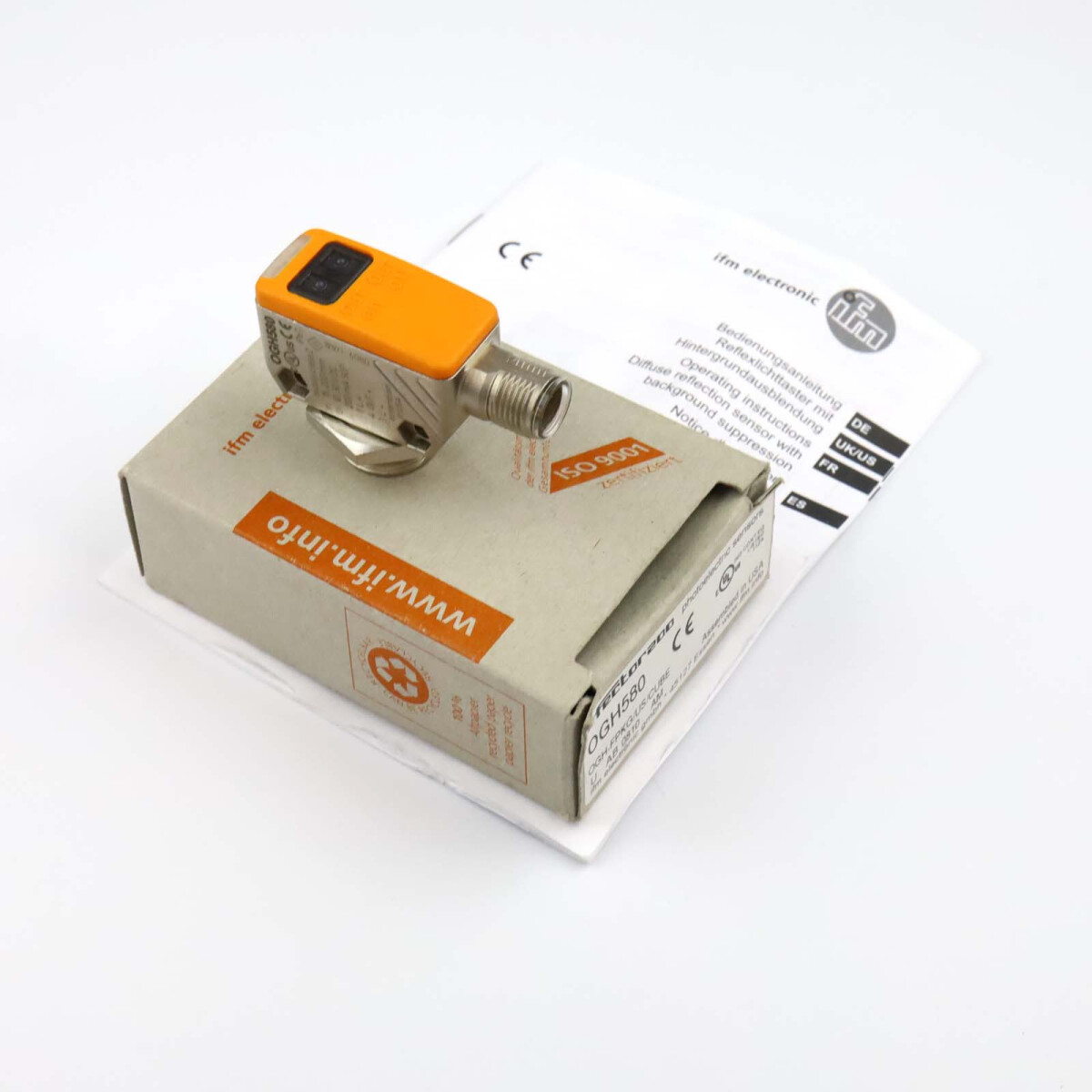 ifm electronic Reflexlichttaster OGH580 OGH-FPKG/US/CUBE OVP