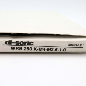 di-soric Kunststoff-Lichtleiter WRB 250 K-M4-M2.5-1.0 809034 B OVP
