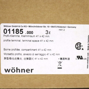 Wöhner Profilklemme 01185 (3Stk.) OVP