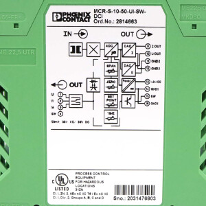 Phoenix Contact Strommessumformer MCR-S-10-50-UI-SW-DCI 2814663 GEB