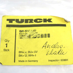 Turck Induktiver Sensor Bi5-M18-LIU 1536000 OVP
