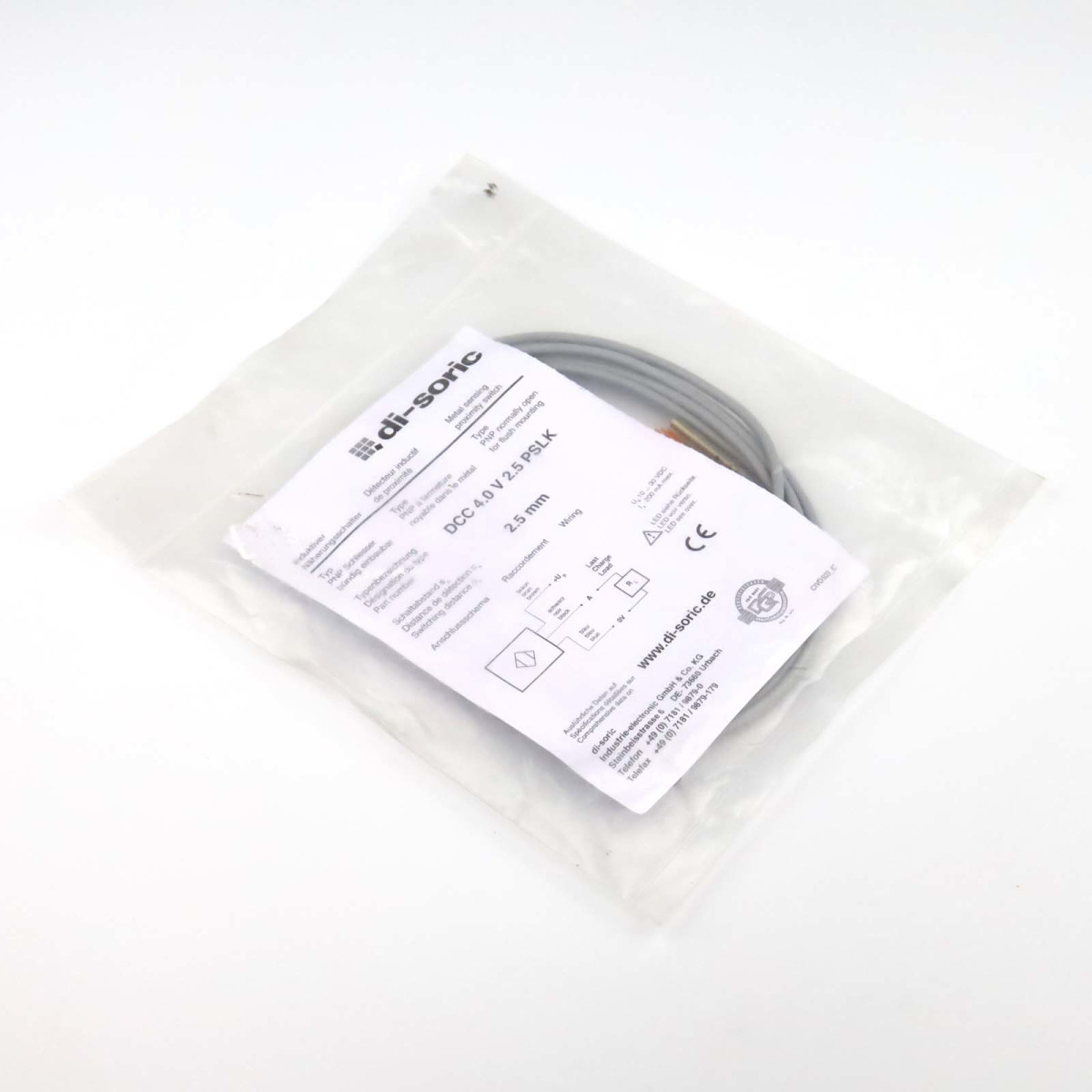 di-soric induktiver Näherungssensor DCC 4.0 V 2.5 PSLK 