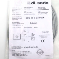 di-soric induktiver Näherungssensor DCC 4.0 V 2.5 PSLK OVP