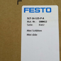 Festo Mini-Schlitten SLT-16-125-P-A 188412 OVP