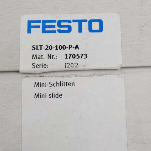 Festo Mini-Schlitten SLT-20-100-P-A 170573 OVP