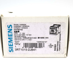 Siemens Leistungsschütz 3RT1015-2JB41 OVP