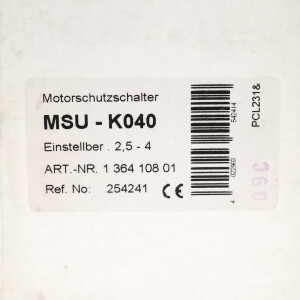 Schiele Motorschutzschalter MSU-K040 136410801 OVP