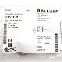 Balluff Lichttaster BOS01TP BOS 12M-PS-RD10-S4 OVP