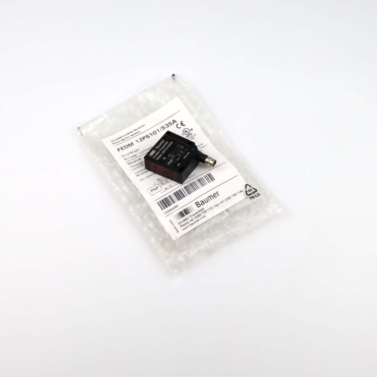 Baumer electric Einweg-Lichtschranke FEDM 12P5101/S35A OVP