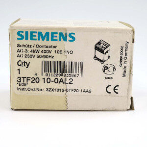 Siemens Schütz 3TF2010-0AL2 OVP