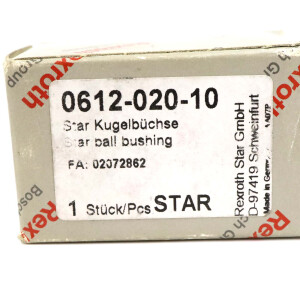Rexroth Star Kugelbüchse 0612-020-10 OVP
