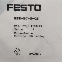 Festo Vakuumsauger-Halter ESH-HC-3-QS 189217 OVP