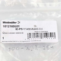 Weidmüller Stecker IE-PS-V14M-RJ45-TH 1012160000 OVP