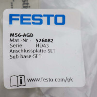 Festo Anschlussplatte-SET MS6-AGD 526082 OVP