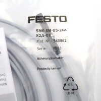 Festo Näherungsschalter SME-8M-DS-24V-K2,5-OE 543862 OVP