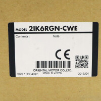 ORIENTAL MOTOR AC Speed Control Motor 2IK6RGN-CWE OVP