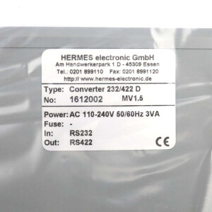 Hermes electronic Schnittstellenkonverter 232/422D NOV