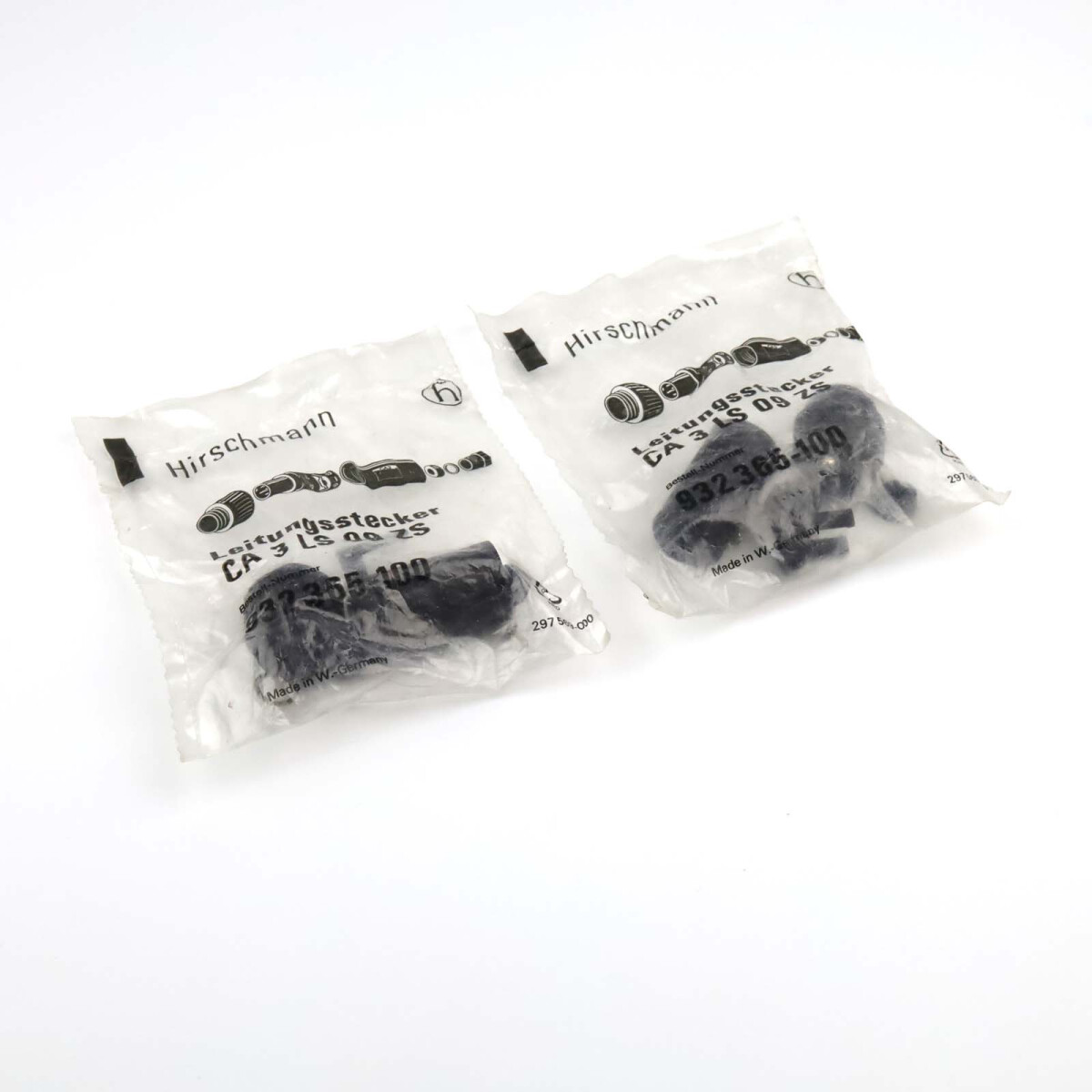 Hirschmann Leitungsstecker CA 3 LS 09 ZS 932365-100 (2Stk) O