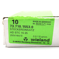 Wieland Steckereinsatz HD STC 15 25 73.710.1553.0 (10Stk.) OVP