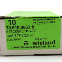 Wieland Steckereinsatz BAS STF 6 2,5 50 70.510.0653.0 (10Stk.) OVP