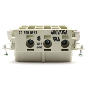 Wieland Buchseneinsatz POW BUS 6 6,0 40 AG 70.200.0653.0 (5Stk.) OVP