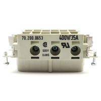 Wieland Buchseneinsatz POW BUS 6 6,0 40 AG 70.200.0653.0 (5Stk.) OVP