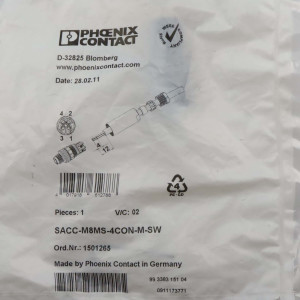Phoenix Contact Steckverbinder SACC-M8MS-4CON-M-SW 1501265 OVP