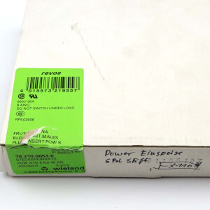 Wieland Steckereinsatz POW STS 6 6,0 40 AG 70.210.0653.0 (3Stk.) OVP