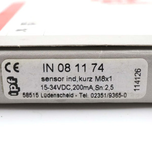 ipf electronic induktiver Sensor IN081174 OVP